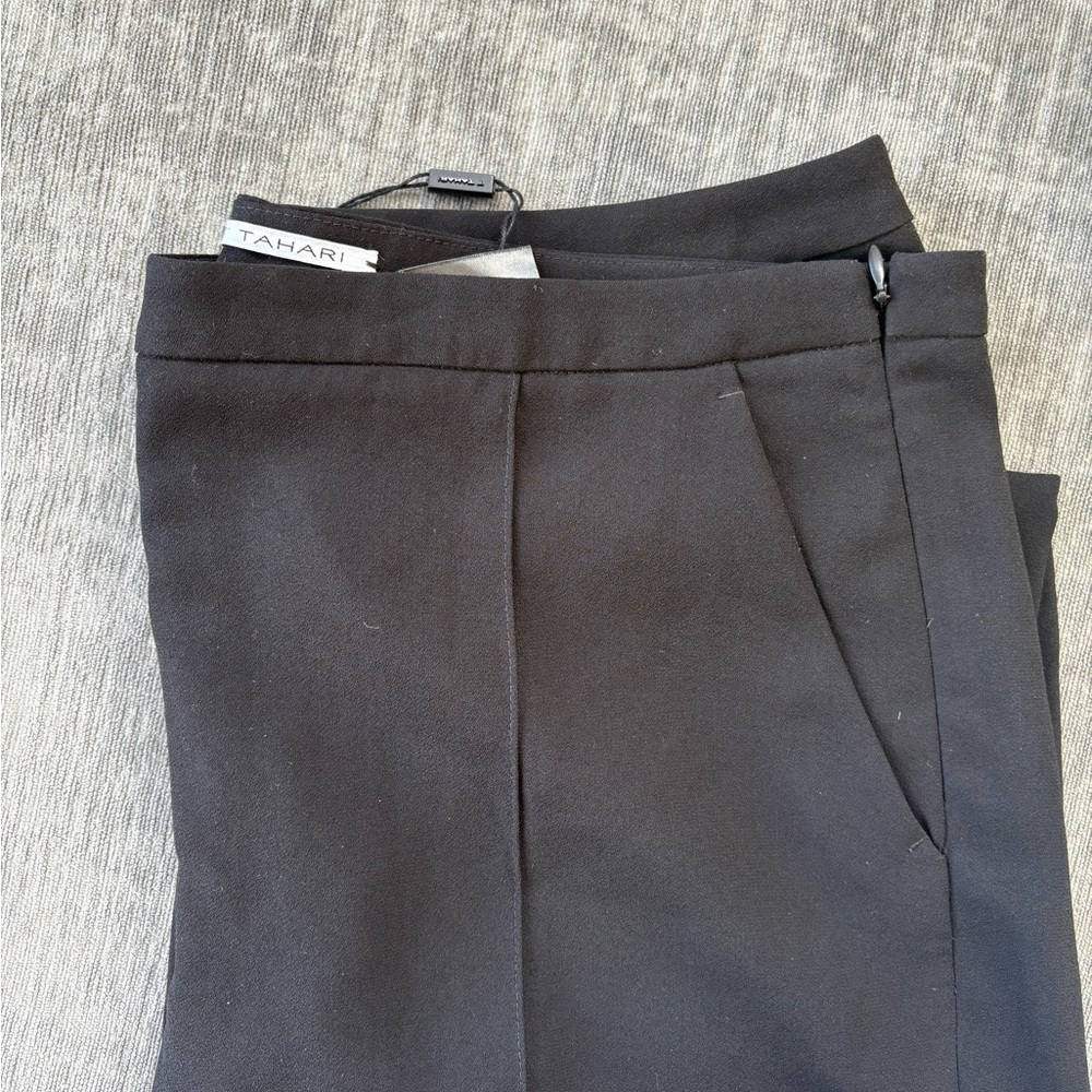 Tahari Black Dress Pants - Pleated Front Seem